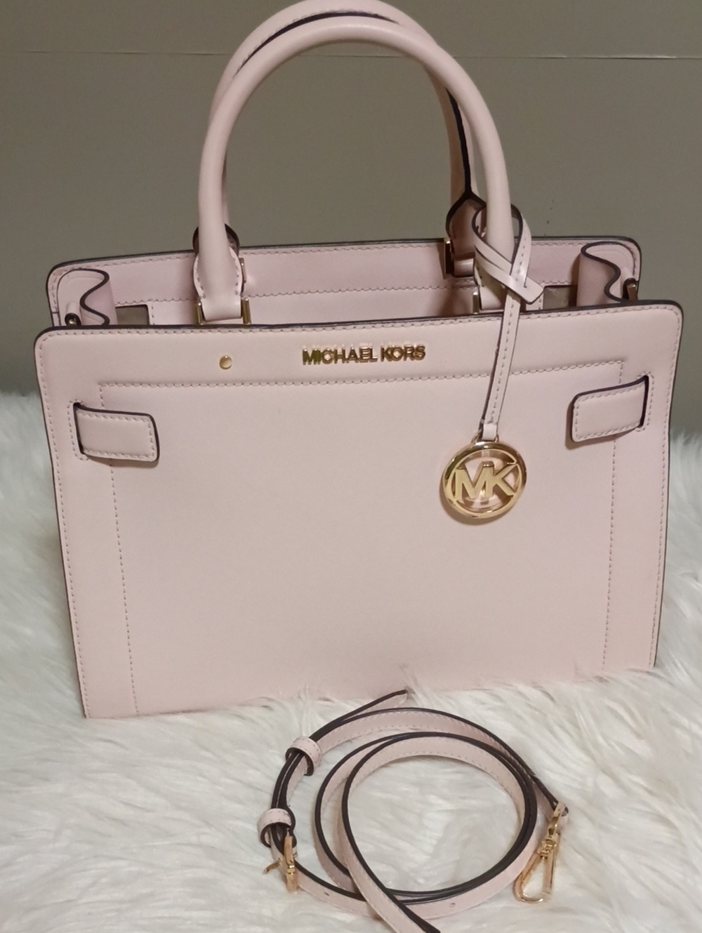 Michael kors Rayne Satchel in soft pink leather